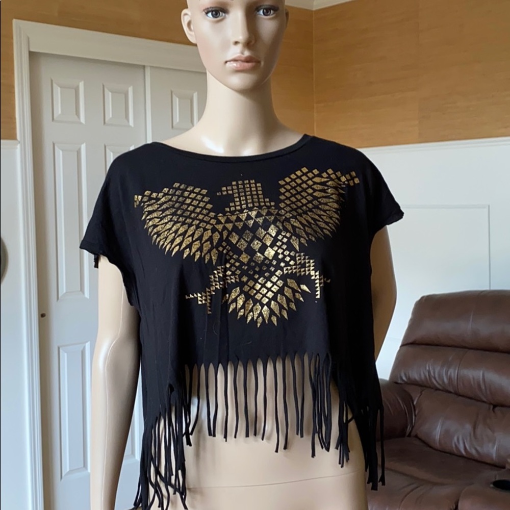 Fringed crop top